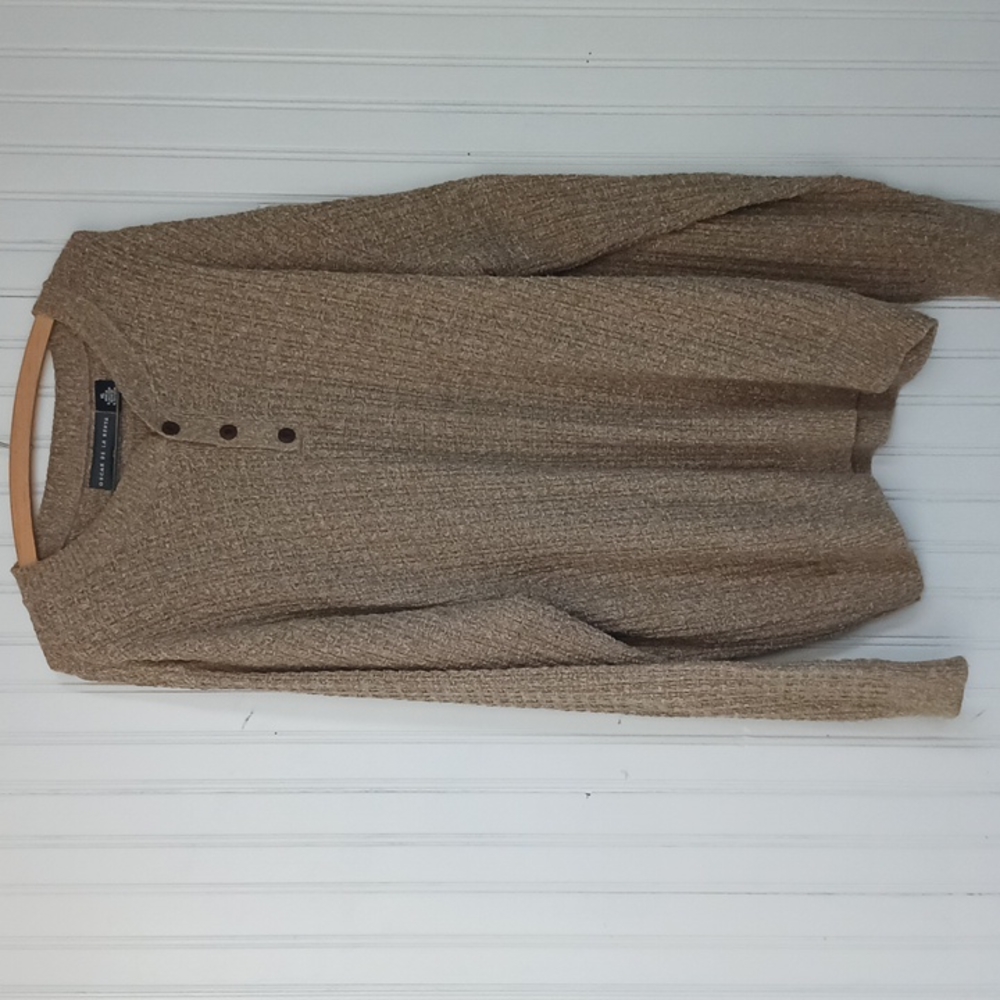 Oscar de la Renta sweater XL tan